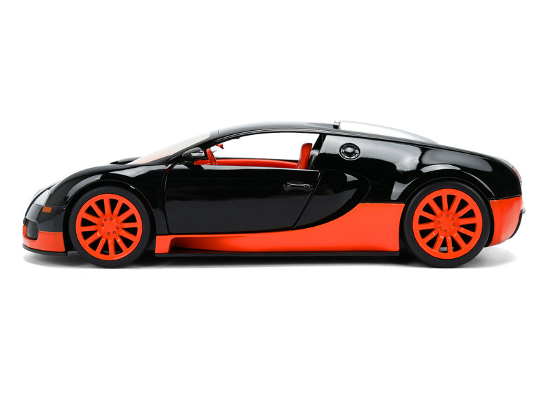1/24 Jada 2011 Bugatti Veyron (Black & Orange) Diecast Car Model