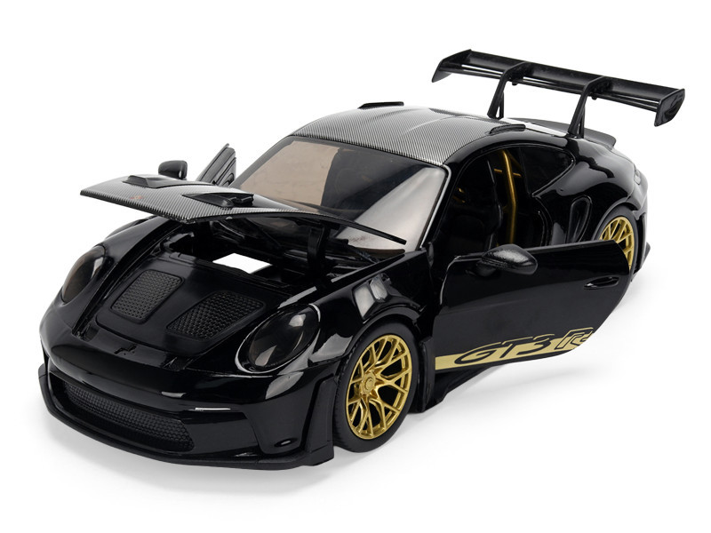 1/24 Jada Porsche 911 GT3 RS (992) (Black) Diecast Car Model