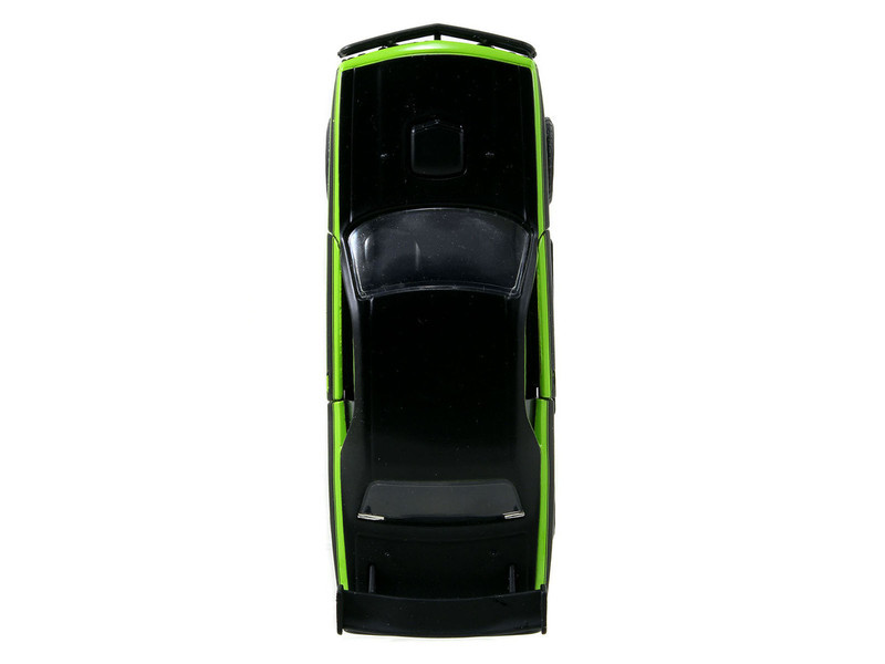 Letty's Dodge Challenger SRT8 Green with Matt Black Top and Hood and Black Stripes "Furious 7" (2015) Movie "Fast & Furious 25th Anniversary" Series 1/32 Diecast Car Model by Jada