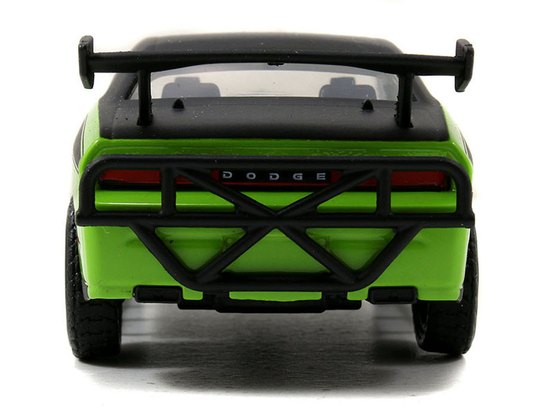 Letty's Dodge Challenger SRT8 Green with Matt Black Top and Hood and Black Stripes "Furious 7" (2015) Movie "Fast & Furious 25th Anniversary" Series 1/32 Diecast Car Model by Jada