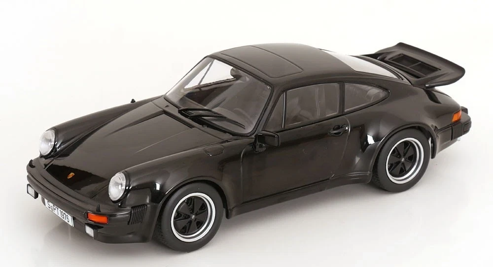 1/18 KK-Scale 1976 Porsche 911 (930) Turbo 3.0 (Black) Diecast Car Model