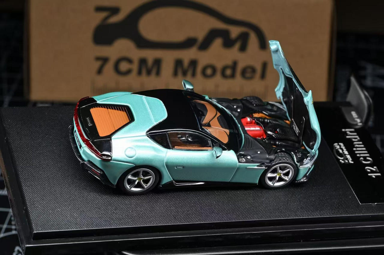 1/64 7CM Model Ferrari 12Cilindri (Celeste Trevi Green) Diecast Car Model