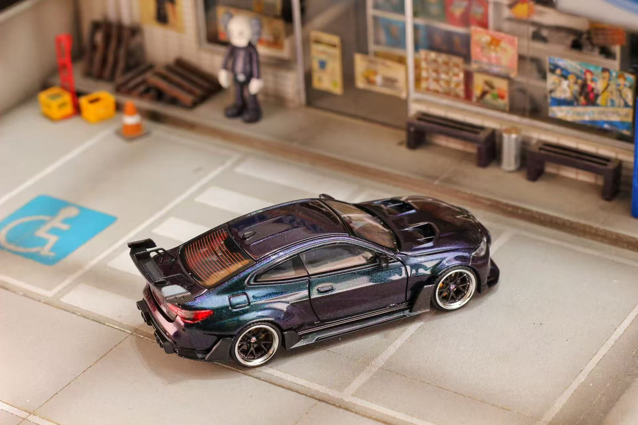 1/64 SW BMW M4 G82 Widebody (Holographic Purple) Diecast Car Model