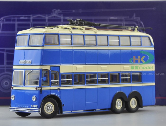 1/43 ULTRA MODELS RUSSIAN DOUBLE DECKER TROLLEY BUS MODEL (ONE
