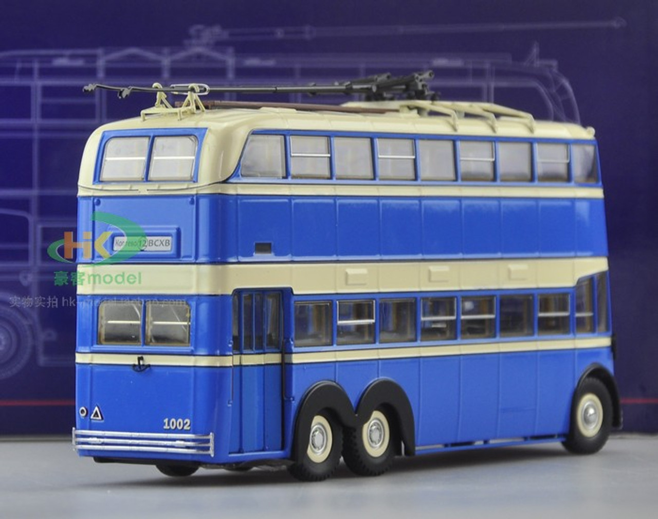 1/43 ULTRA MODELS RUSSIAN DOUBLE DECKER TROLLEY BUS MODEL (ONE DOOR VERSION)