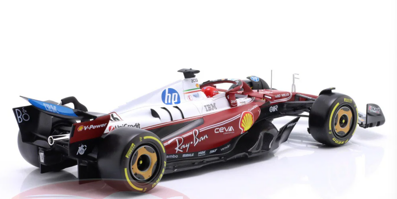 1/18 BBurago 2025 F1 Charles Leclerc Ferrari SF-25 #16 4th Italian GP Diecast Car Model