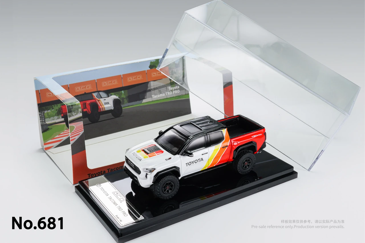 1/64 GCD 2024 Toyota Tacoma (TRD Painting Theme) Diecast Car Model