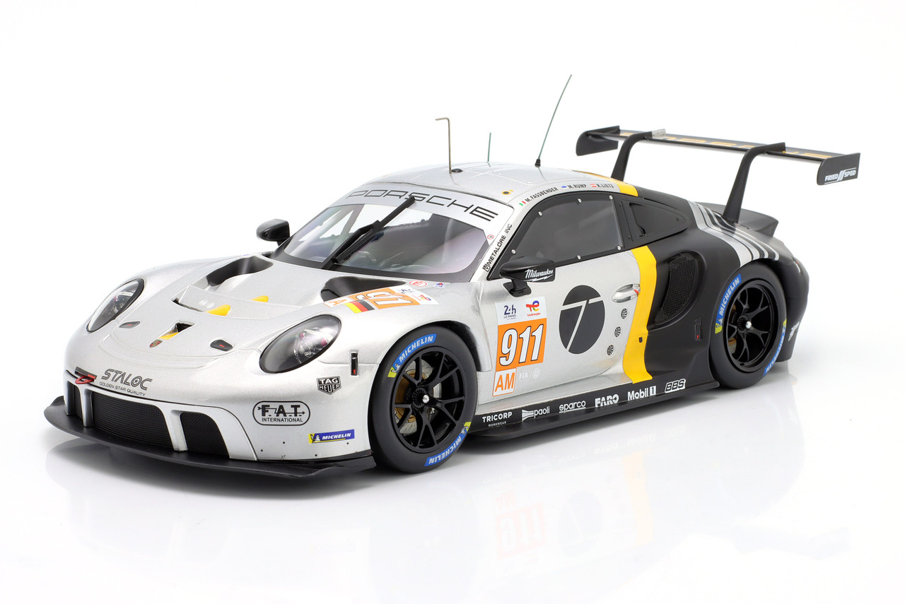 1/18 Ixo 2023 Porsche 911 RSR-19 #911 24h LeMans Proton Competition Michael Fassbender, Richard Lietz, Martin Rump Diecast Car Model