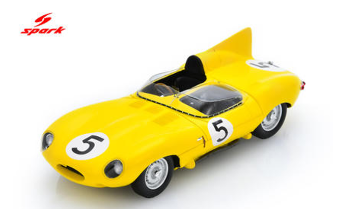 1/43 Spark Jaguar D-Type No.5 4th Le Mans 24H 1956  J. Swaters – F. Rousselle Car Model