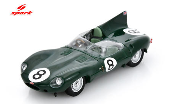 1/43 Spark Jaguar D-Type No.8 Le Mans 24H 1958  D. Hamilton – I. Bueb Car Model