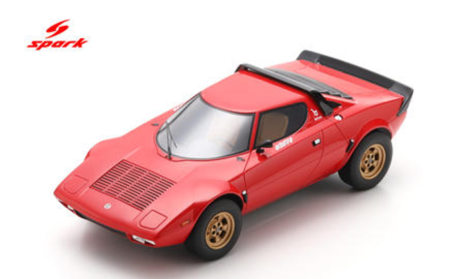 1/18 Spark Lancia Stratos Street Car (Red) Car Model