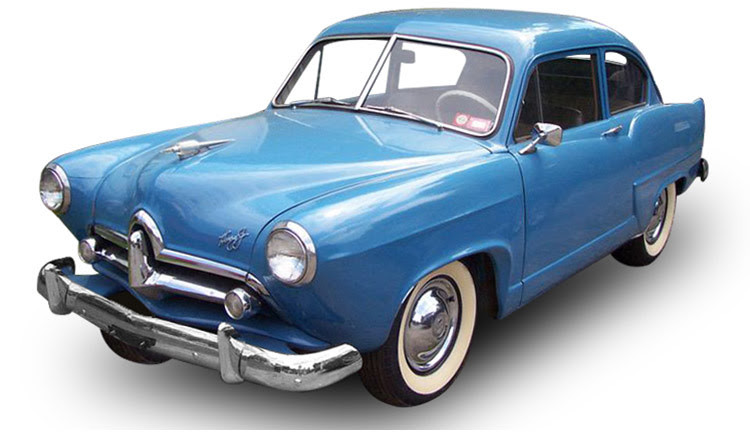 1/18 Sunstar 1951 Kaiser Henry J (Blue Satin) Diecast Car Model