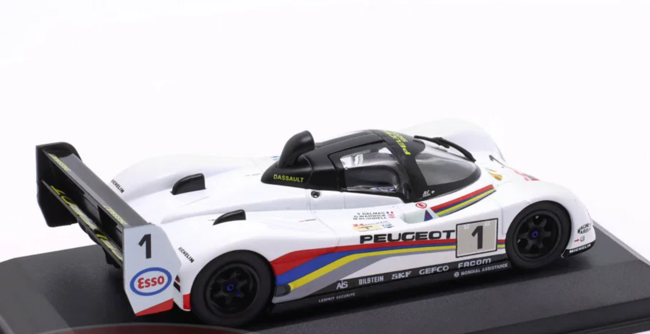 1/43 Altaya 1992 Peugeot 905 #1 Winner 24h LeMans Peugeot Talbot Sport Derek Warwick, Yannick Dalmas, Mark Blundell Diecast Car Model