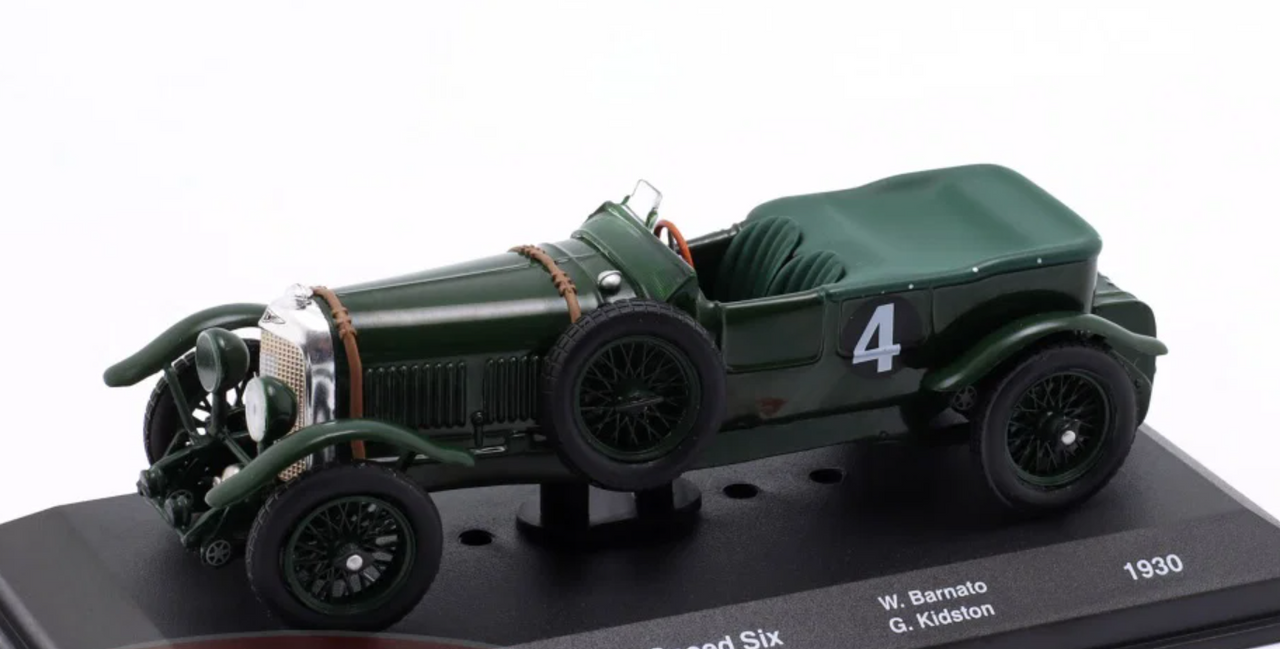 1/43 Altaya 1930 Bentley Speed 6 Speed Six #4 Winner 24h LeMans Bentley Motors Ltd. Woolf Barnato, Glen Kidston Diecast Car Model