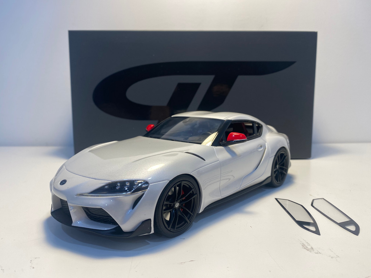AS-IS 1/18 GT Spirit Toyota Supra GR (White) Fuji Speedway Edition Resin Car Model