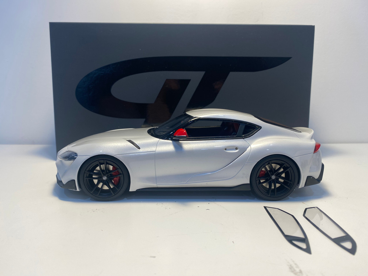 AS-IS 1/18 GT Spirit Toyota Supra GR (White) Fuji Speedway Edition Resin Car Model