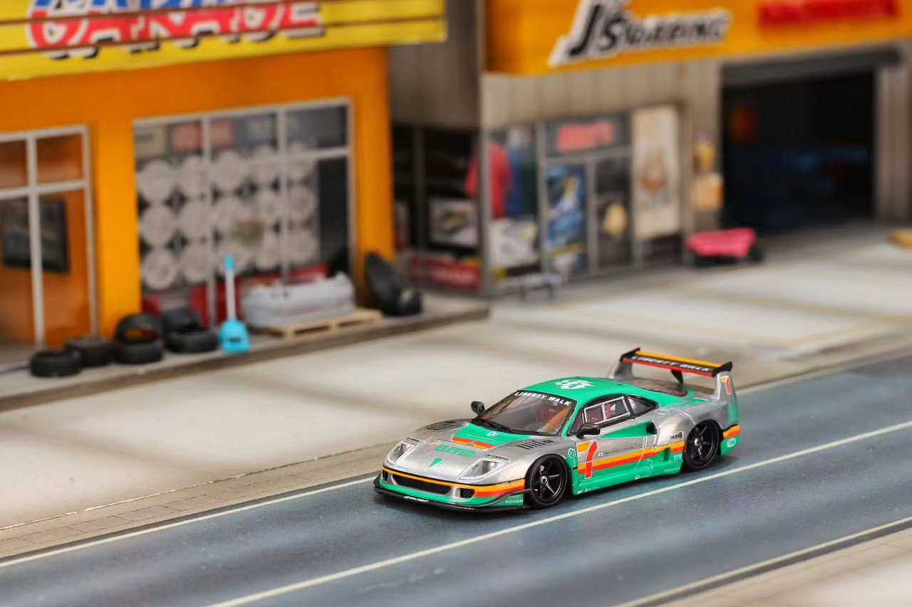 1/64 Ghost Player Ferrari F40 7-Eleven Diecast Car Model