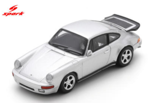 1/64 Spark Porsche 911 964 RUF CTR (Silver) Production Version Car Model