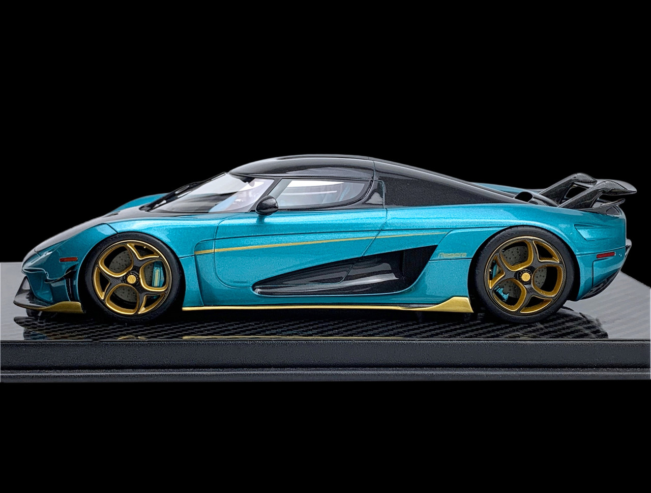 1/18 Frontiart Koenigsegg Regera Turquoise 7185 Blue Car Model Limited