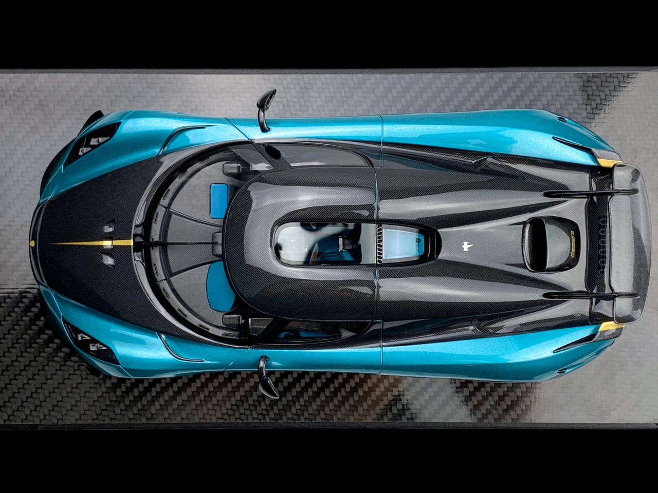 1/18 Frontiart Koenigsegg Regera Turquoise 7185 Blue Car Model Limited