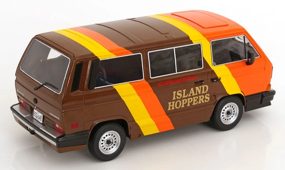 1/18 KK-Scale 1984 Volkswagen VW Vanagon GL T3 (Type 2) Island Hoppers Magnum Diecast Car Model