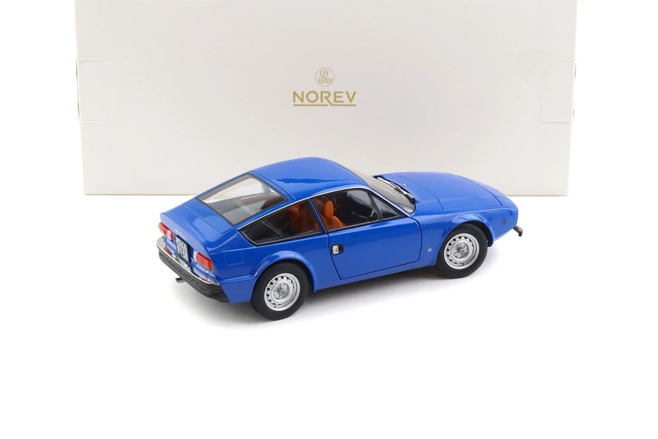 1/18 Norev 1969 Alfa Romeo Junior Zagato (Medium Blue) Diecast Car Model
