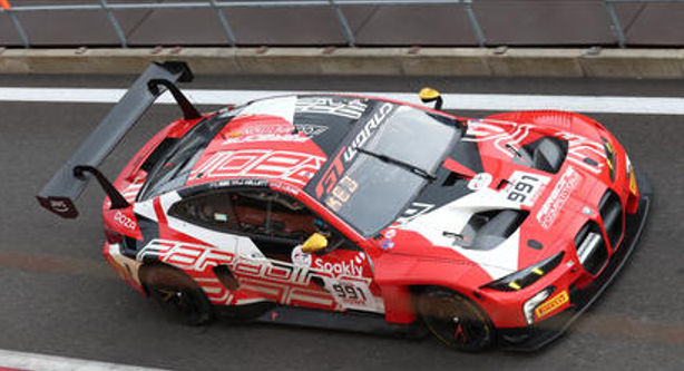 1/43 Spark BMW M4 GT3 EVO No.991 Paradine Competition 24H Spa 2026 L. Fourie – D. Leung – D. Pittard – J. Kellett Car Model