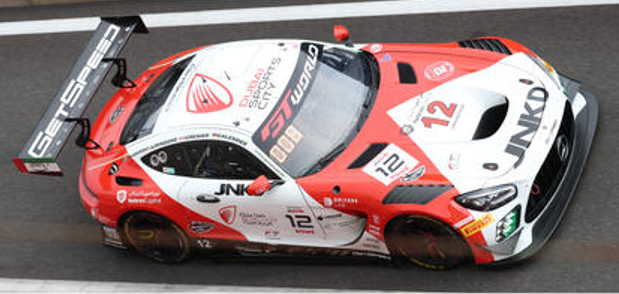 1/43 Spark Mercedes-AMG GT3 EVO No.12 GetSpeed Team Dubai 24H Spa 2026 G. Rindone - T. Kalender - M. Grenier - J. Waberski Car Model