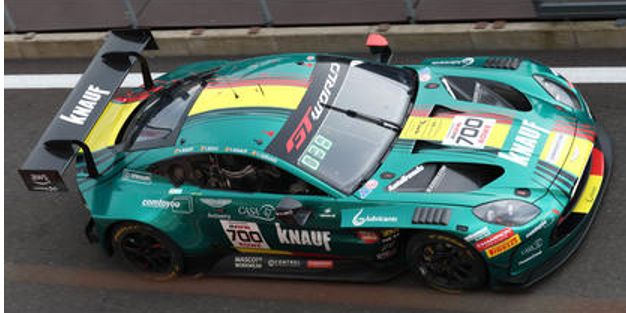 1/18 Spark Aston Martin Vantage AMR GT3 EVO No.700 Comtoyou Racing 24H Spa 2026 N. Baert - X. Knauf - G. Servais - S. Bovy Car Model