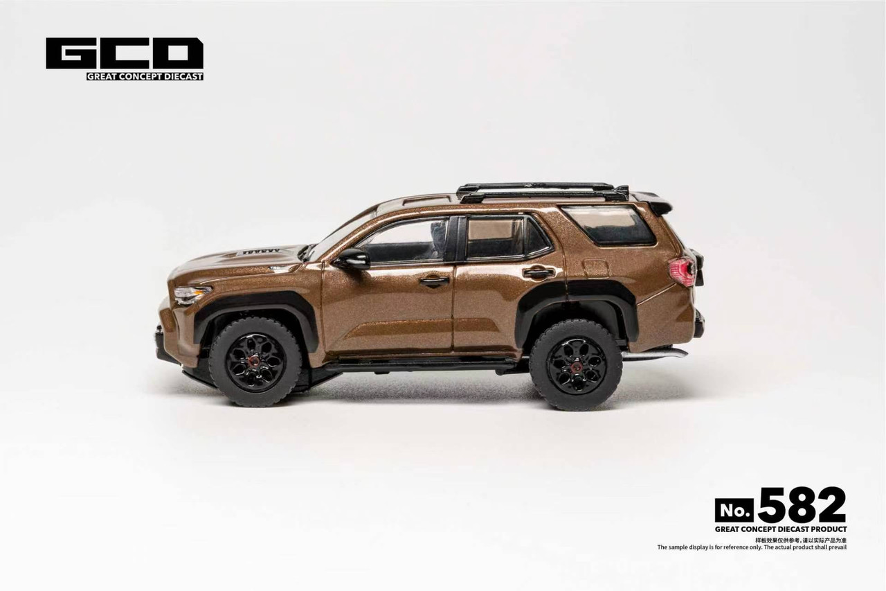 プリンセス② 1/64 GCD 2025 Toyota 4Runner (Dark Brown) Diecast Car Model