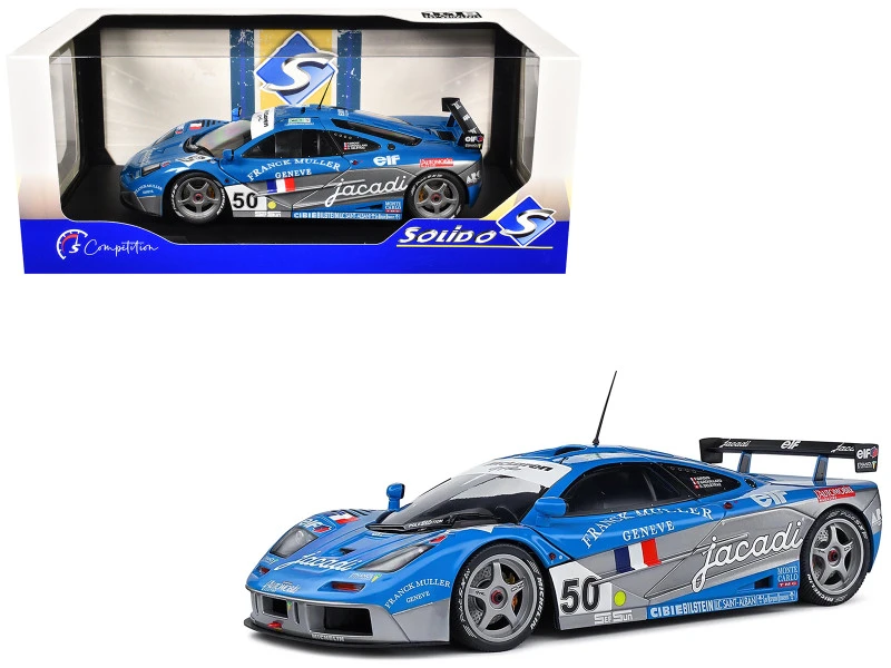 DAMAGED AS-IS 1/18 Solido 1995 McLaren F1 GTR Short Tail #50 Giroux, Grouillard, Deletraz 24H Le Mans Diecast Car Model