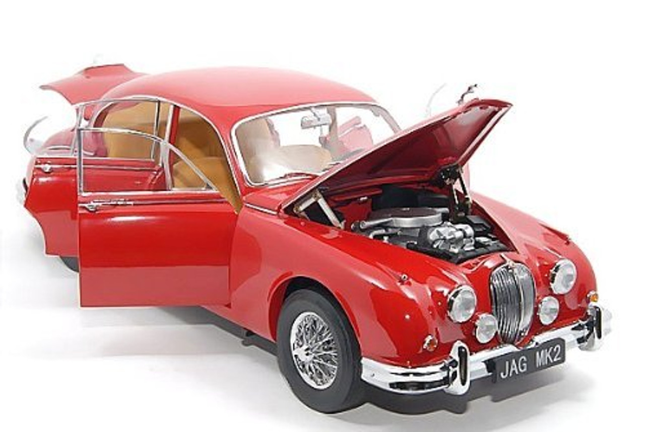 1/18 1962 Jaguar Mark 2 3.8 (LHD) (Carmen Red) Diecast Car Model