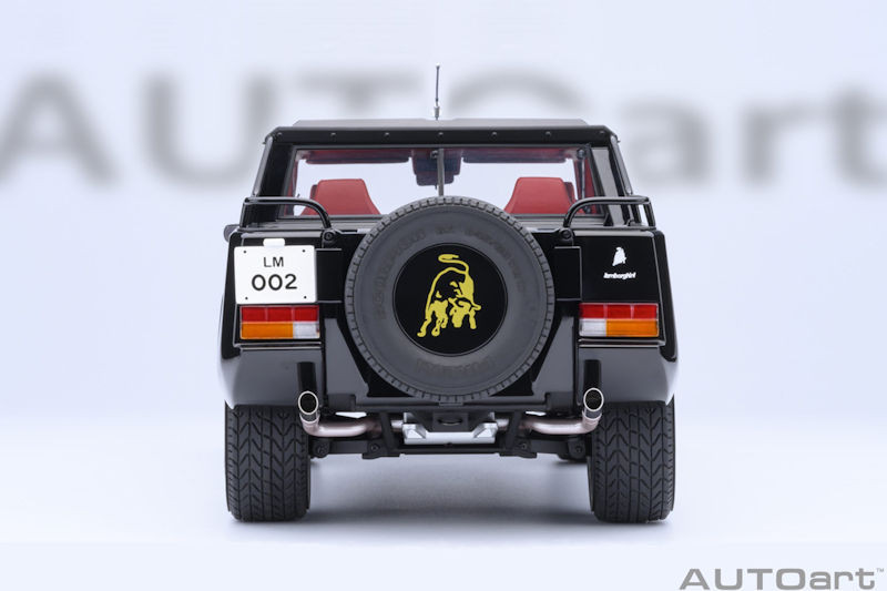 1/18 AUTOart Lamborghini LM002 (Nero Tenebre Black) Car Model