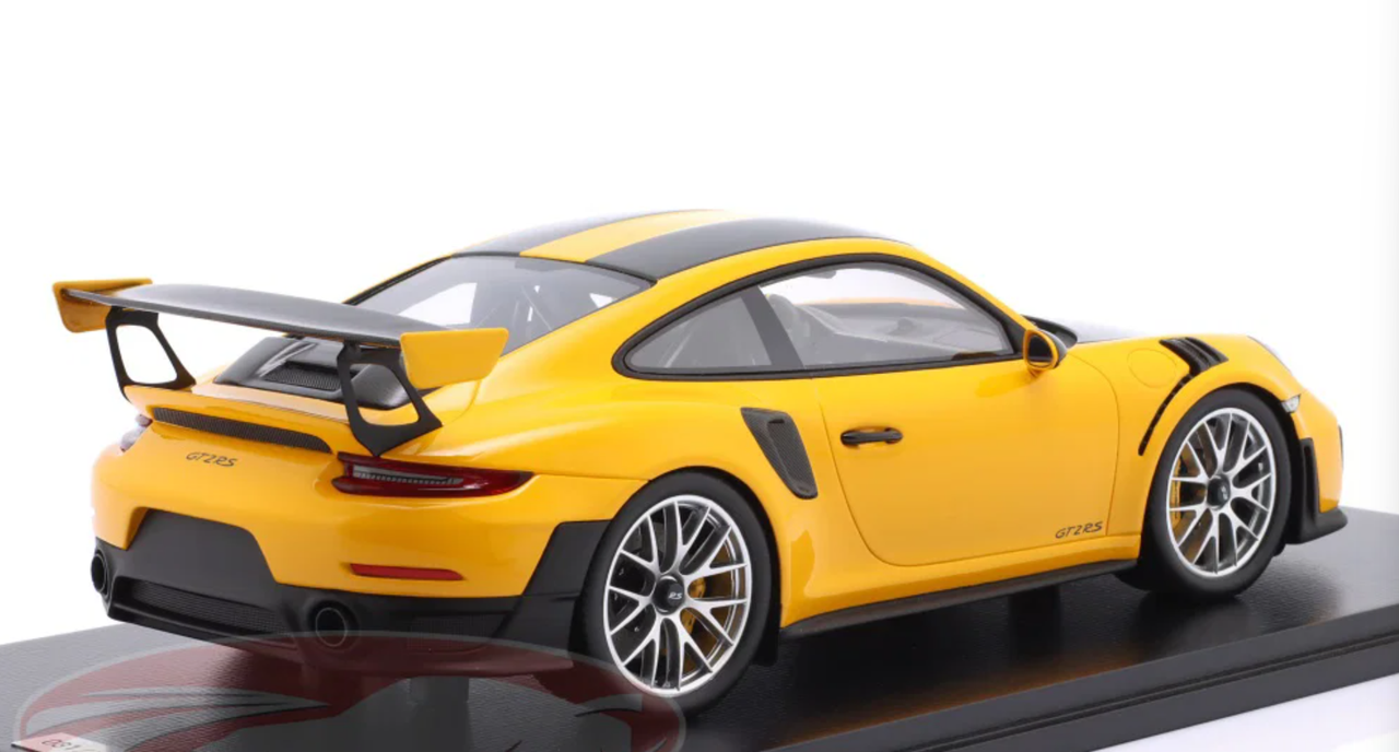 1/18 Spark Porsche 911 (991) GT2 RS Weissach Package (Signal Yellow) Car Model Limited