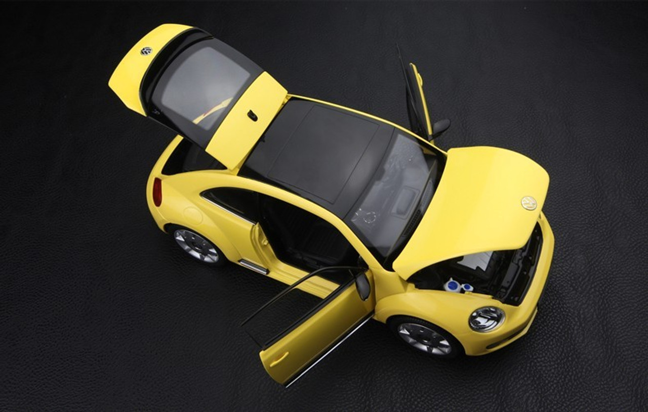 Kyosho VW THE Beetle 1/18ダイキャストカー Yellow VW Beetle Model Car | Diecast VW Beetle