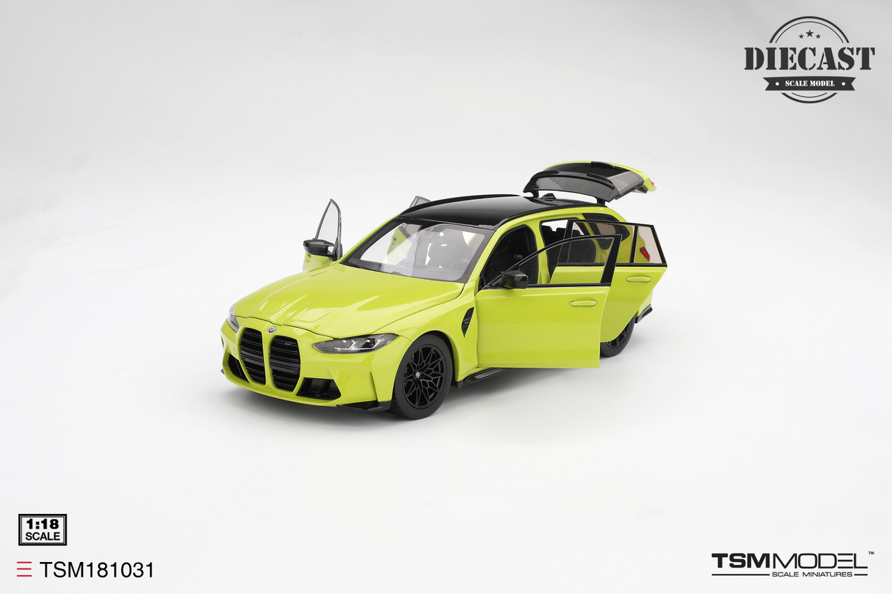1/18 TSM BMW M3 Touring G81 (Sao Paulo Yellow) Diecast Car Model