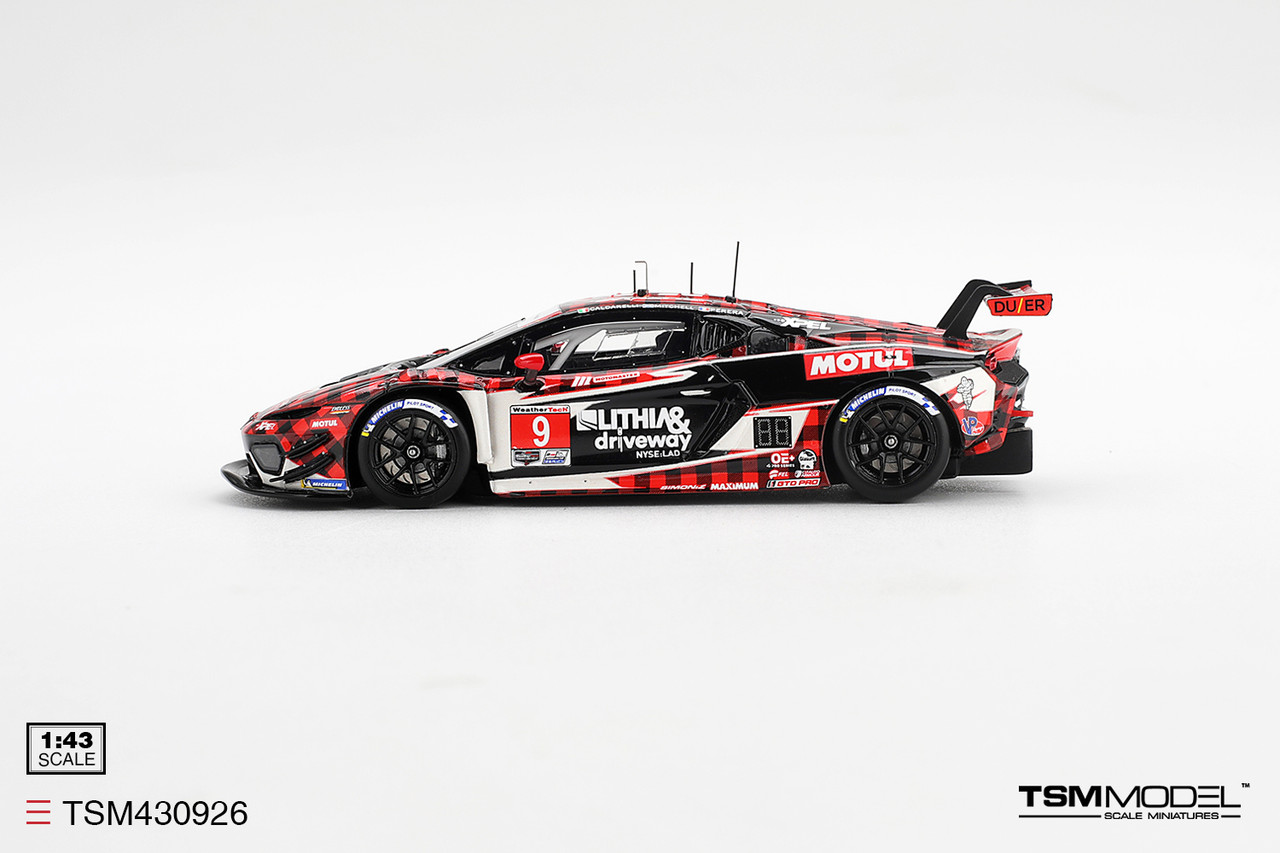 1/43 TSM Lamborghini Temerario GT3 #9 Pfaff Motorsports 2026 IMSA Sebring 12 Hrs Car Model