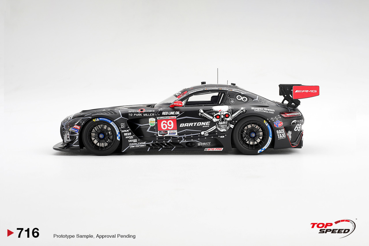 1/18 Top Speed Mercedes-AMG GT3 #69 GetSpeed 2026 IMSA Daytona 24 Hrs Car Model