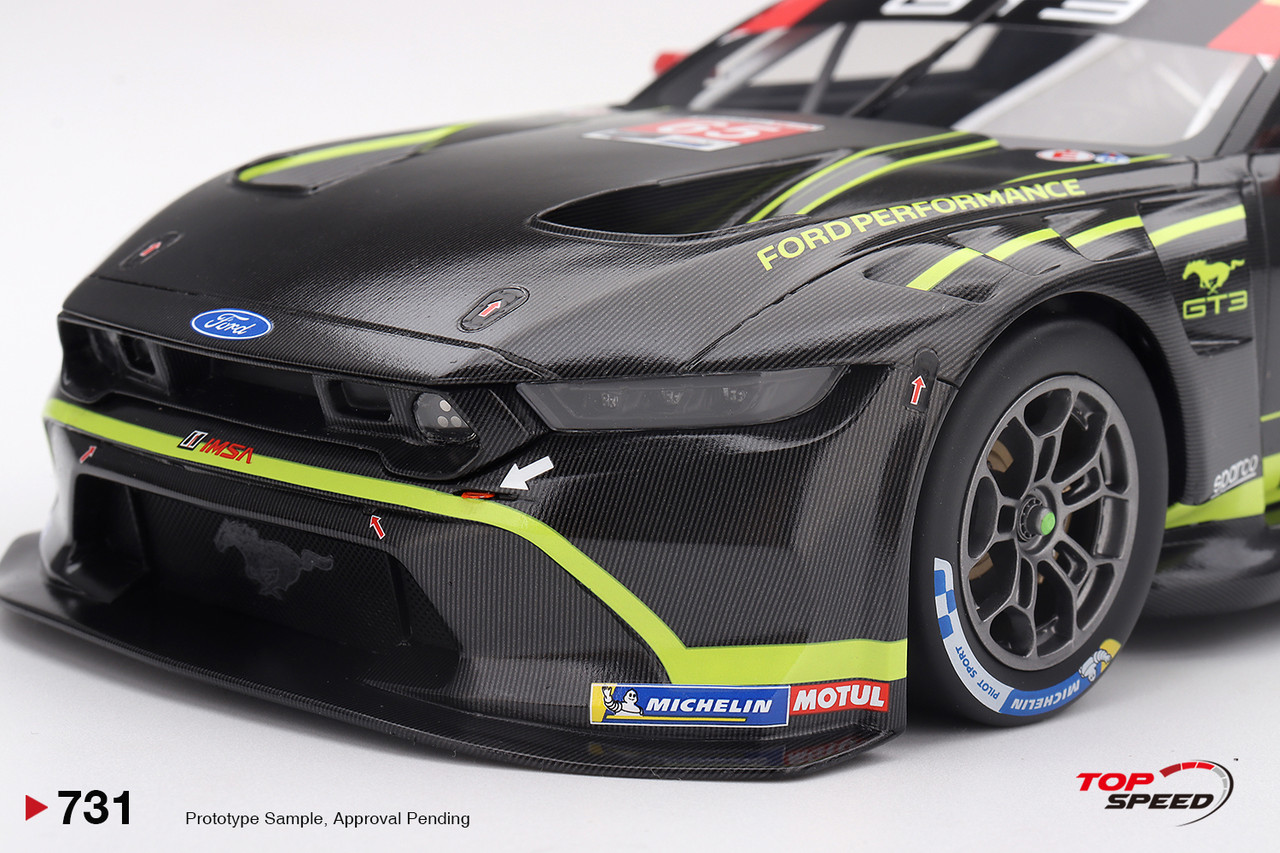 1/18 Top Speed Ford Mustang GT3 #65 Ford Multimatic Motorsports 2025 IMSA VIR Car Model