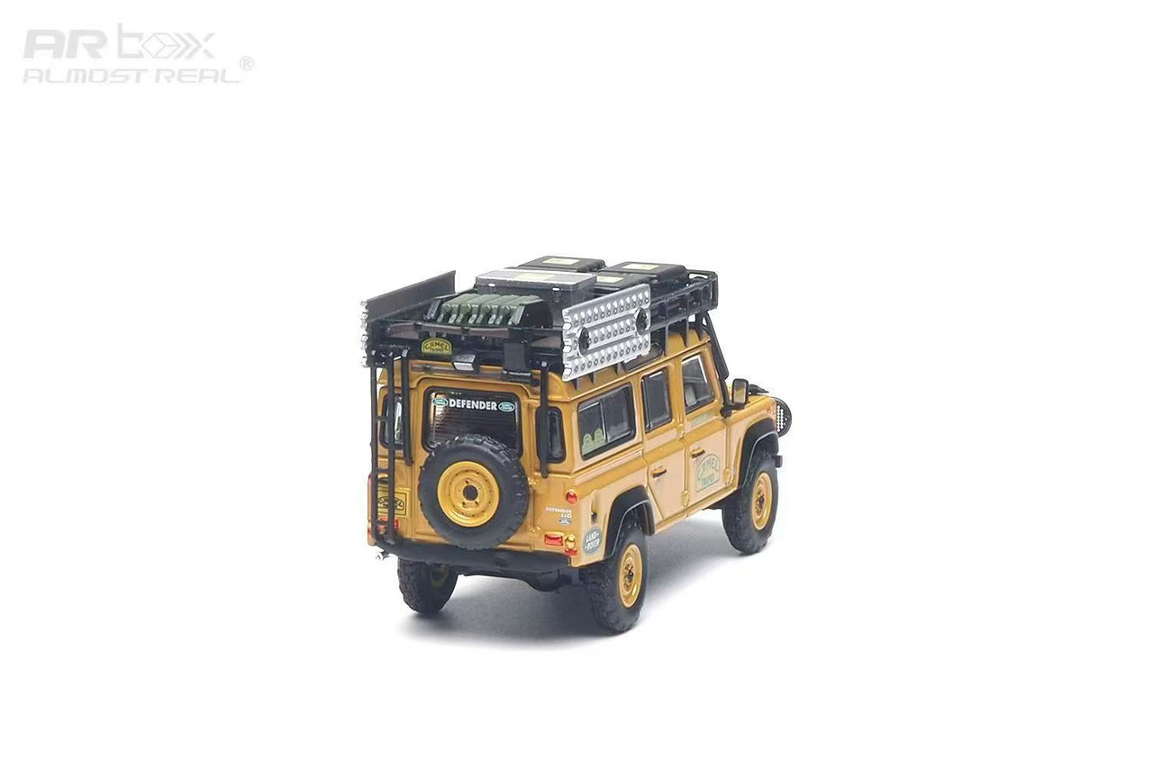 1/64 Almost Real 1993 Land Rover DEFENDER 110 "Camel Trophy" Support Unit Sabah-Malaysia Diecast Car Model