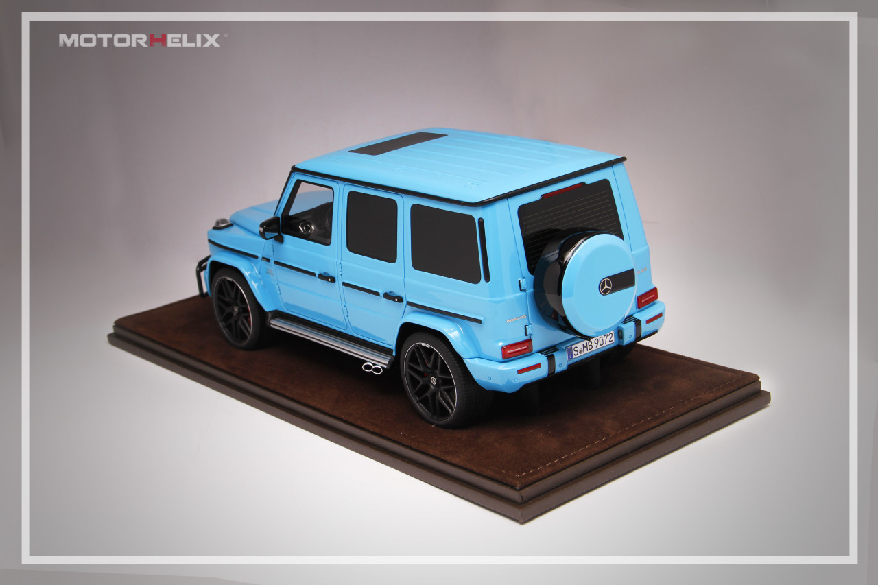 1/18 MH Motorhelix Mercedes-Benz Mercedes G63 AMG (Baby Blue) Resin Car Model  Limited 50 Pieces