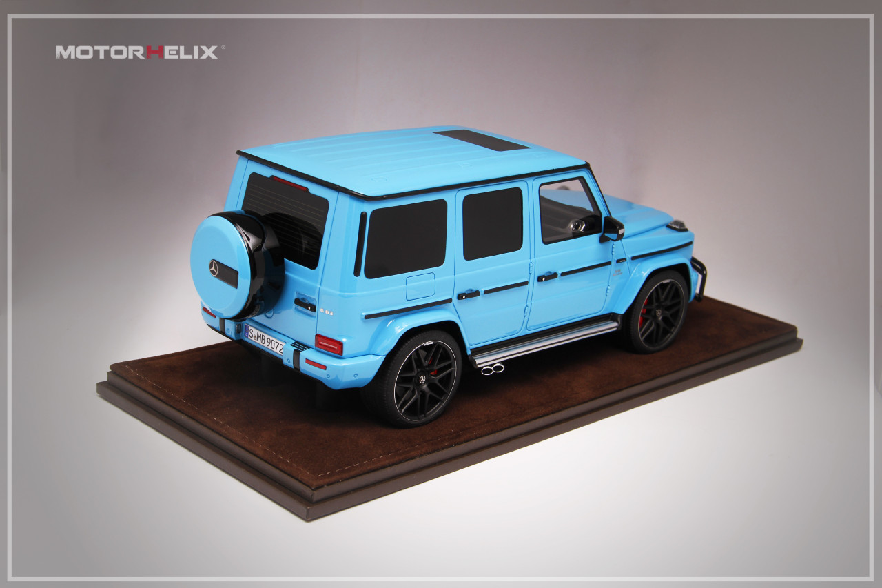 1/18 MH Motorhelix Mercedes-Benz Mercedes G63 AMG (Baby Blue) Resin Car Model  Limited 50 Pieces