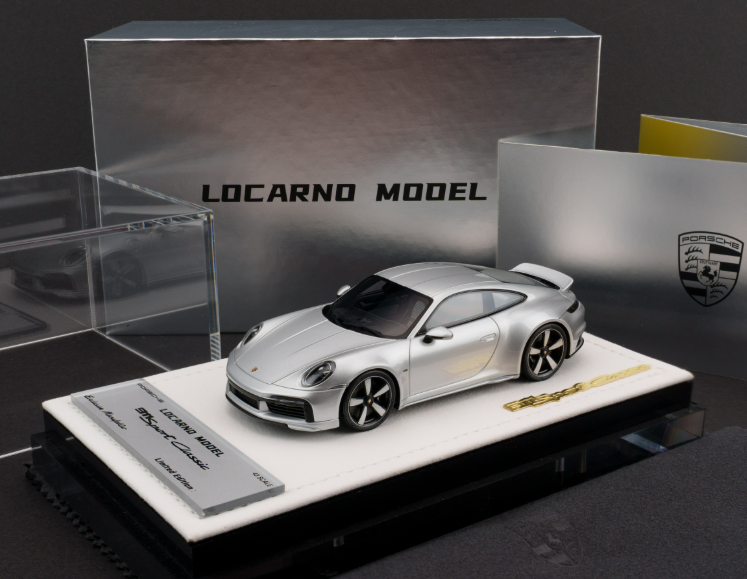 1/43 Locarno Model Porsche 911 Sport Classic PTS (GT Silver) Car Model Limited 26 Pieces