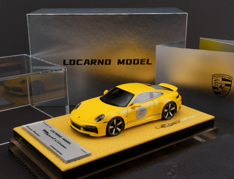 1/43 Locarno Model Porsche 911 Sport Classic PTS (Speed Yellow) Car Model Limited 26 Pieces