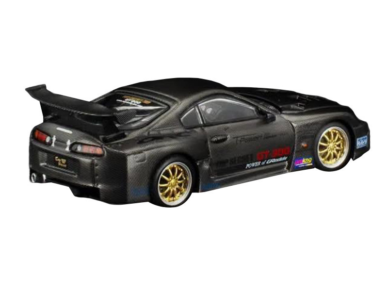 Toyota Supra "Top Secret" GT300 RHD (Right Hand Drive) Black Carbon "Thailand Diecast Expo 2026" 1/64 Diecast Model Car by Pop Race