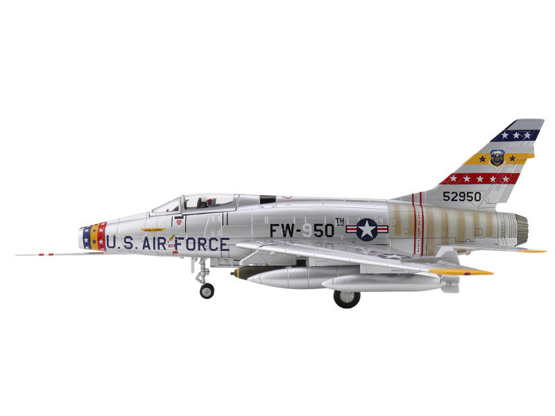 North American F-100D Super Sabre Fighter Aircraft "FW-871 81st TFS 50th TFW France" (1958) United States Air Force "Air Power Series" 1/72 Diecast Model by Hobby Master