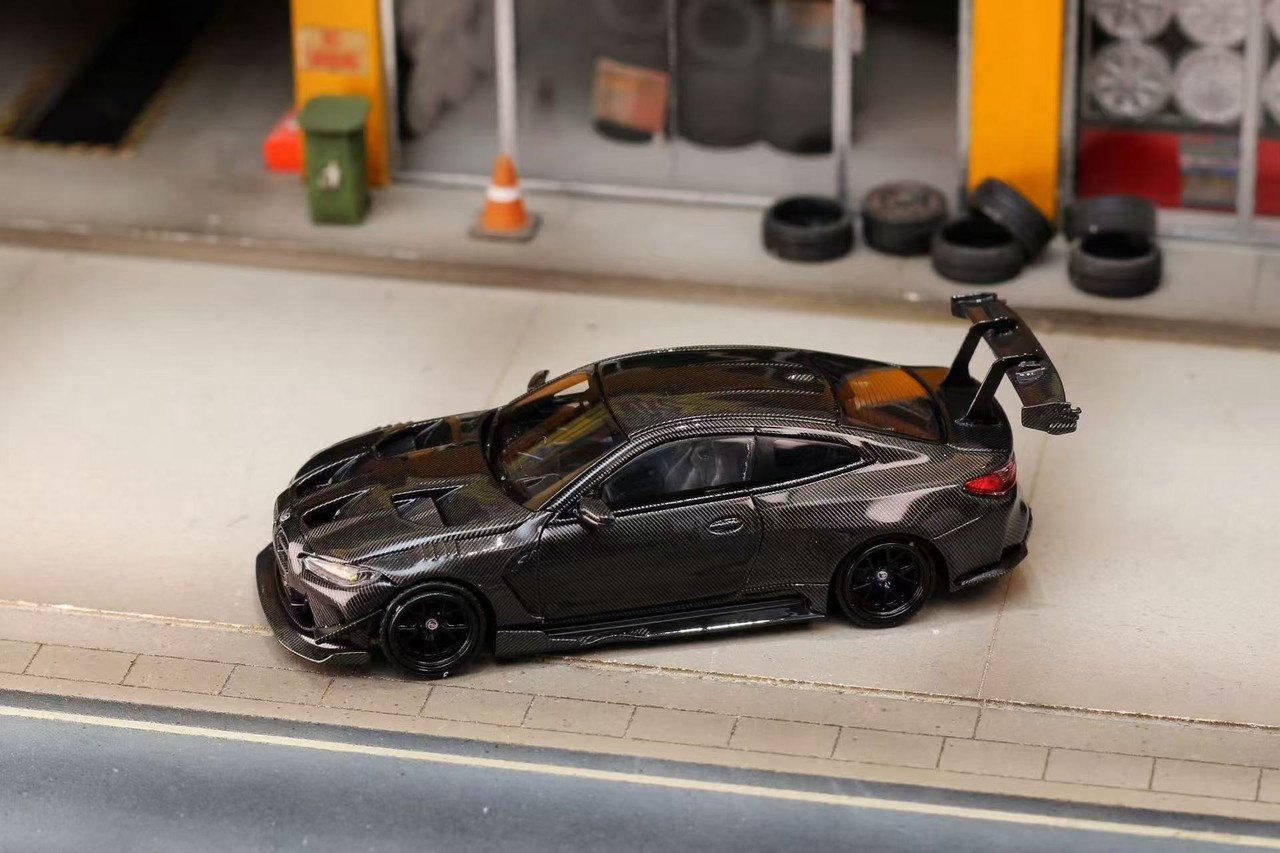 1/64 SW BMW M4 Flossmann Full Widebody Kit G82 GTR Diecast Car Model