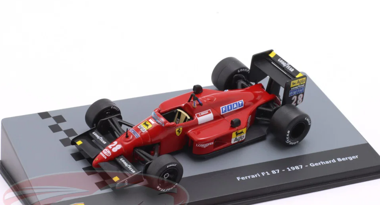 1/43 Altaya 1987 F1 Gerhard Berger Ferrari F1/87 #28 Car Model