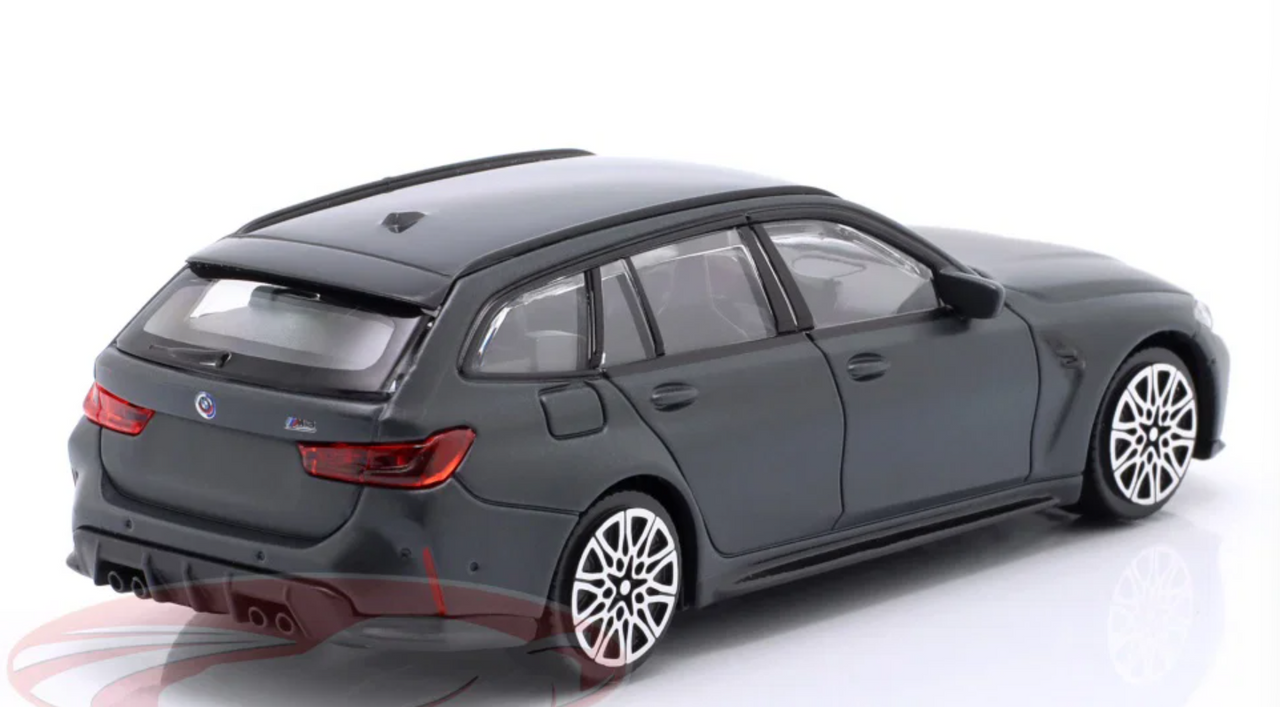 1/43 BBurago 2023 BMW M3 Touring G81 (Matte Grey) Diecast Car Model