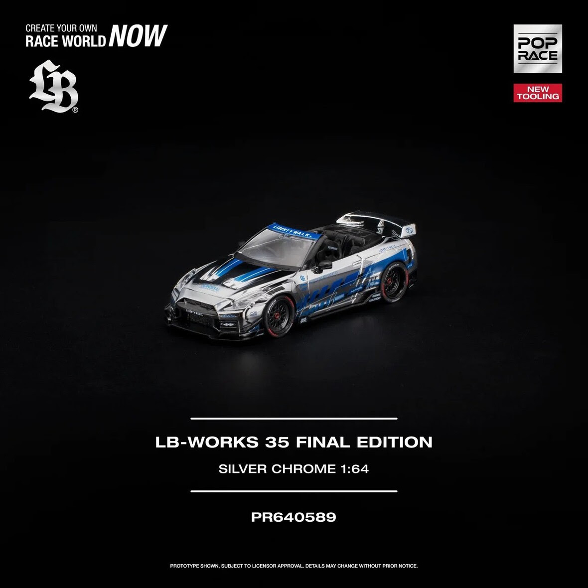 1/64 Poprace Nissan Skyline GT-R R35 LB-Works 35 Final Edition